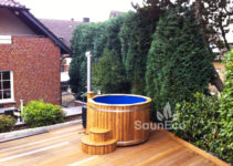 Luxurious hot tub from Sauneco