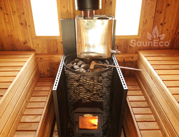 Two Room Barrel Sauna from Sauneco